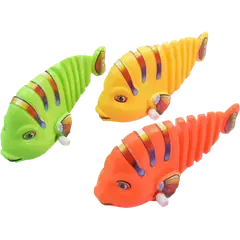 Clockwork Plastic Fish Simulation Animal Plush Jumping Stail Children's Toys -1 Pc - Rokomari